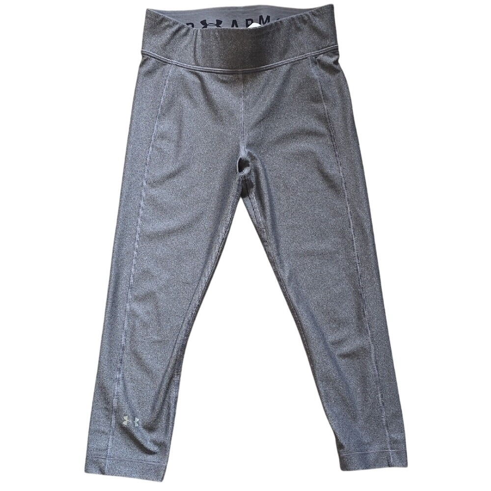 Under Armour HeatGear Compression Capri‎ Leggings Athletic Gray Small